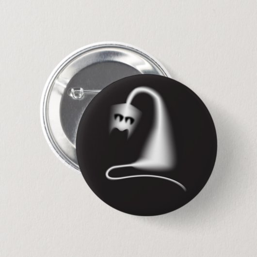 Black ghost cat button (Vorne & Hinten)