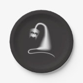 Black ghost cat pappteller (Vorderseite)