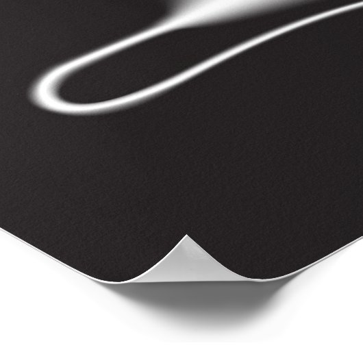 Black ghost cat poster (Ecke)