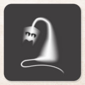 Black ghost cat rechteckiger pappuntersetzer (Vorderseite)