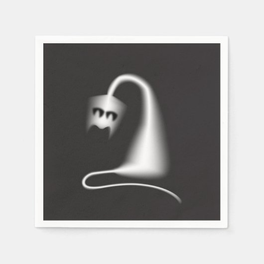 Black ghost cat serviette (Vorderseite)