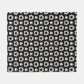 Black Ghost Fleece Blanket (Vorderseite (Horizontal))