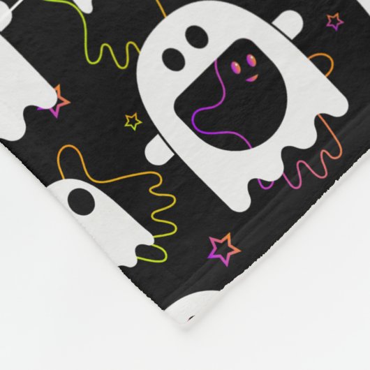 Black Ghost Fleece Blanket (Ecke)