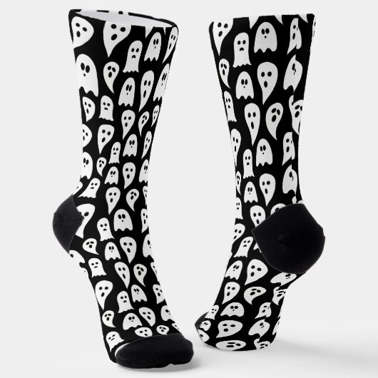 Black Ghost Halloween Socken (Gewinkelt)