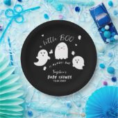 Black Ghost Little Boo Halloween Kinderdusche Pappteller (Party)