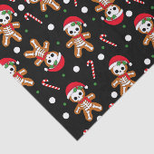 Black Gingerbread Skeleton Seidenpapier (Ausschnitt)