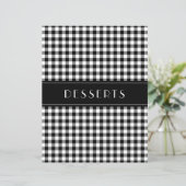 Black Gingham Farmhouse Family Recipe Organizers (Stehend Vorderseite)