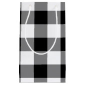 Black Gingham Kleine Geschenktüte (Vorderseite)