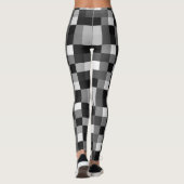 Black Gingham Mosaic Leggings (Rückseite)