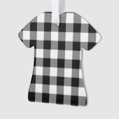 Black Gingham Ornament (Vorderseite)