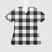 Black Gingham Ornament (Vorderseite)