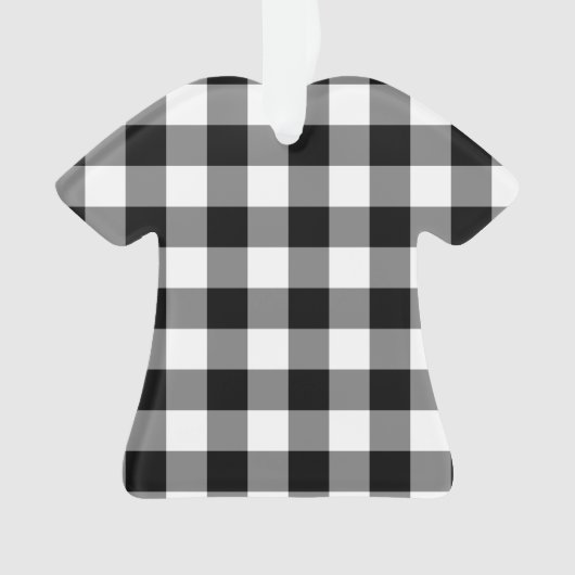 Black Gingham Ornament (Vorderseite)