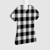 Black Gingham Ornament (Vorderseite)