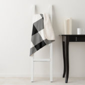 Black Gingham Pattern Sherpadecke (Beispiel)