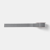 Black Gingham Satin Ribbon Satinband (Vorderseite)