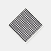 Black Gingham Serviette (Ecke)