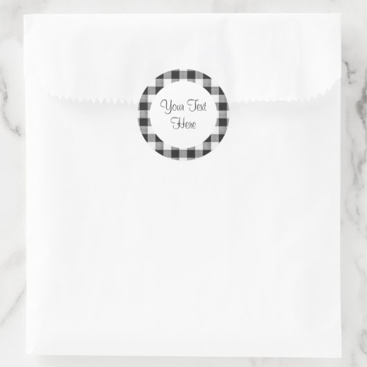 Black Gingham Sticker (Tasche)