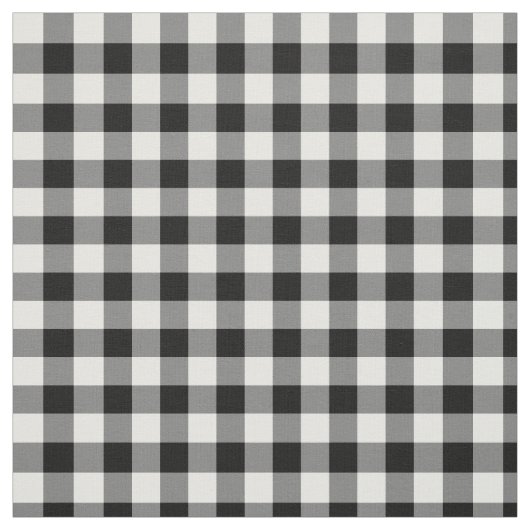 Black Gingham Stoff (Muster)