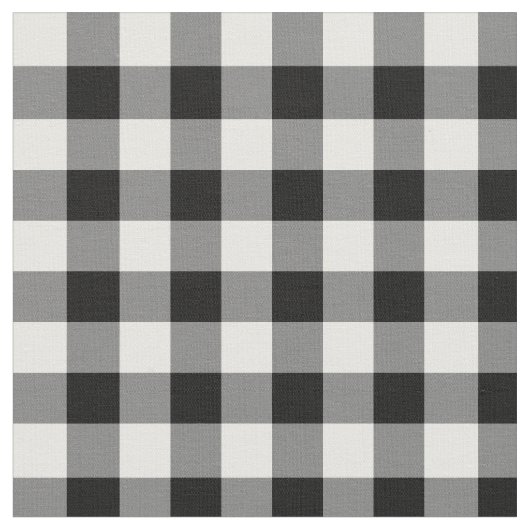 Black Gingham Stoff (Nahaufnahme)