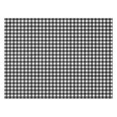 Black Gingham Tischdecke (Vorderseite (Horizontal))