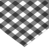 Black Gingham Tischdecke (Schrägansicht)