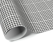 Black Gingham Wrapping Paper Geschenkpapier (Rolleneckpunkt)