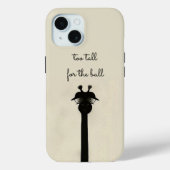 Black Giraffe Case-Mate iPhone Hülle (Rückseite)