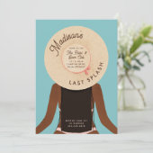 Black Girl Bachelorette Pool Party - Letzter Splas Einladung (Stehend Vorderseite)