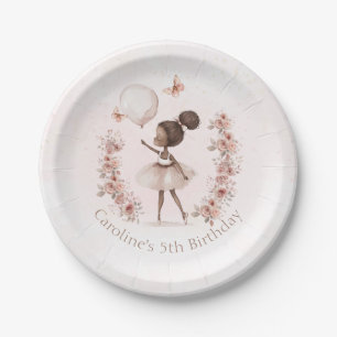 Black Girl Ballerina Birthday Paper Teller