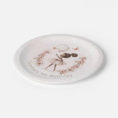 Black Girl Ballerina Birthday Paper Teller (Schrägansicht)