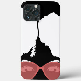 Black Girl Big Afro Pink Sonnenbrille Case-Mate iPhone Hülle