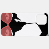 Black Girl Big Afro Pink Sonnenbrille Case-Mate iPhone Hülle (Rückseite (Horizontal))