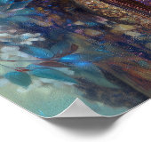 Black Girl Black Queen Fantasy Art Goddess Poster (Ecke)