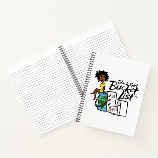 Black Girl Bucket List Spiral Notebook Notizblock (Innenseite)