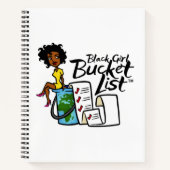 Black Girl Bucket List Spiral Notebook Notizblock (Vorderseite)