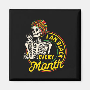 Black Girl Ck History Month African Ich bin schwar Magnet