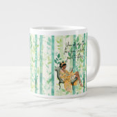 Black Girl Cosy Reading Jumbo-Tasse (Vorderseite Rechts)