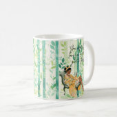 Black Girl Cosy Reading Kaffeetasse (VorderseiteRechts)