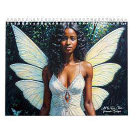 Black Girl Fairy Artwork Kalender