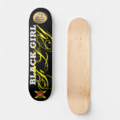 BLACK GIRL FLIY Skateboard, 7¾ Zoll Deck Skateboard (Vorderseite)
