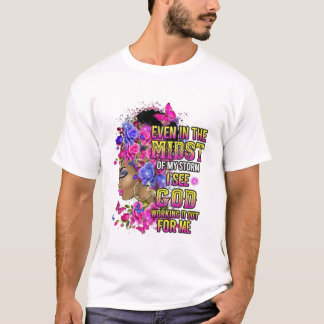 Black Girl Floral sogar T-Shirt