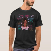 Black Girl God sagt, ich bin Afro Frau Christlich T-Shirt (Vorderseite)