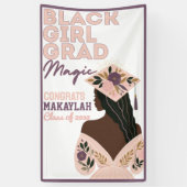 Black Girl Grad Magic Abschluss Banner (Vertikal)