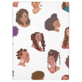 Black Girl Hairstyles Klemmbrett (Rückseite)