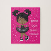 Black Girl Happy Birthday Puzzle (Vertikal)