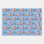 Black Girl Hockey Personalisiert Geschenkpapier Set (Vorderseite 3)