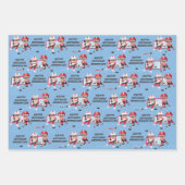 Black Girl Hockey Personalisiert Geschenkpapier Set (Vorderseite)