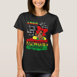 Black Girl Juneteenth 1865 Celebrate Indepedence D T-Shirt