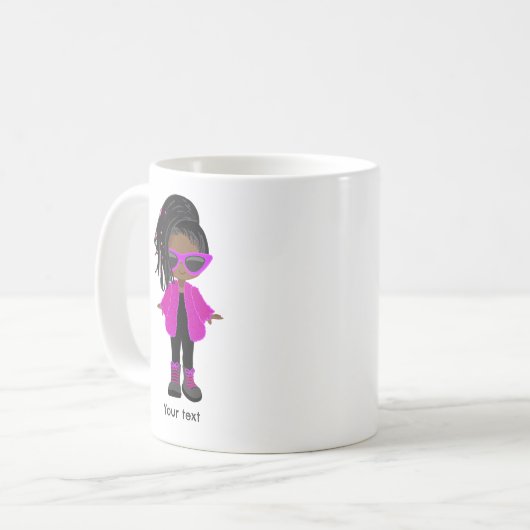 Black Girl Kaffeetasse (Vorderseite Links)