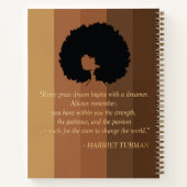 Black Girl-Komposition-Notebook Notizblock (Rückseite)